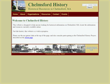 Tablet Screenshot of chelmsfordhistory.org